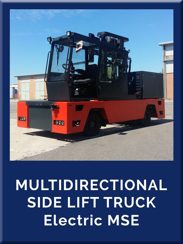 Multidirectional side lift truck electric MSE